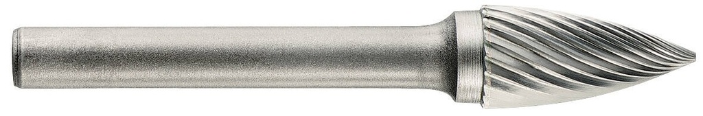 Carbide file cutter 6mm, C-shape, for stainless steel and difficult metals