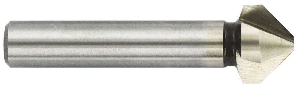 Countersink 90°, ØD=12,4 mm, shank 8 mm, HSS-E5. Bright, uncoated.