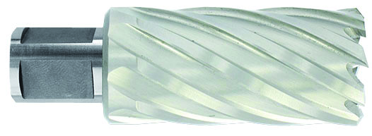 HSS Сore Drill  Ø13X80X50 mm, long series.  Weldon shank Ø19 mm. Bright, uncoated