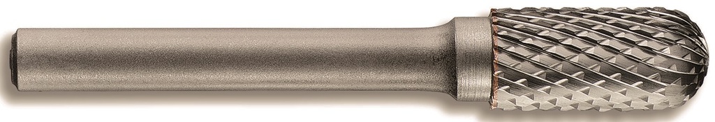 Carbide rotary burr, 10mm, Domed cylindrical | T Line, plastic cassette