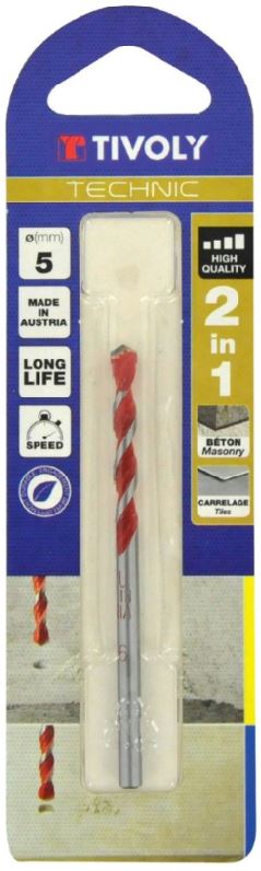 TECHNIC | 2 IN 1 CONCRETE & CERAMIC DRILL BIT | HIGH PERFORMANCE Ø 5mm