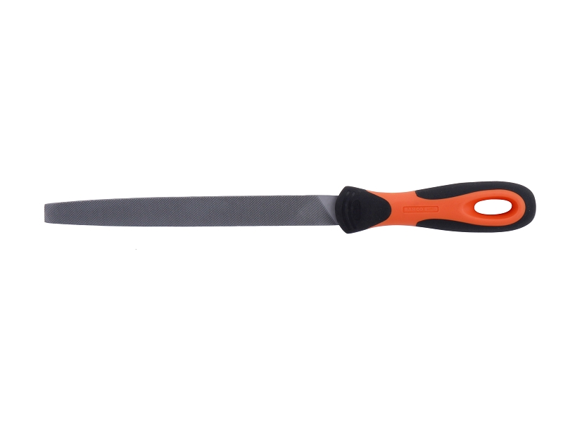 Plakanā konusveida vīle 8" 200mm, rupjš rievojums, Ergo rokturis