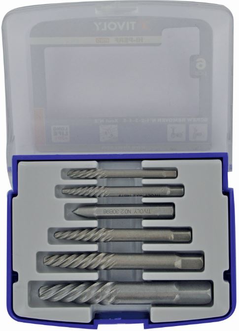 Kruvieemaldus komplekt, 6osa - N°1-2-3-4-5 "Half-box"