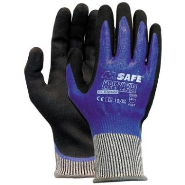 Lõikekindlad töökindad M-Safe Full-Nitrile Cut 5, lõikekindluse klass 5/D, nailon/HPPE/lükra/klaasfiiber, suurus 11/XXL