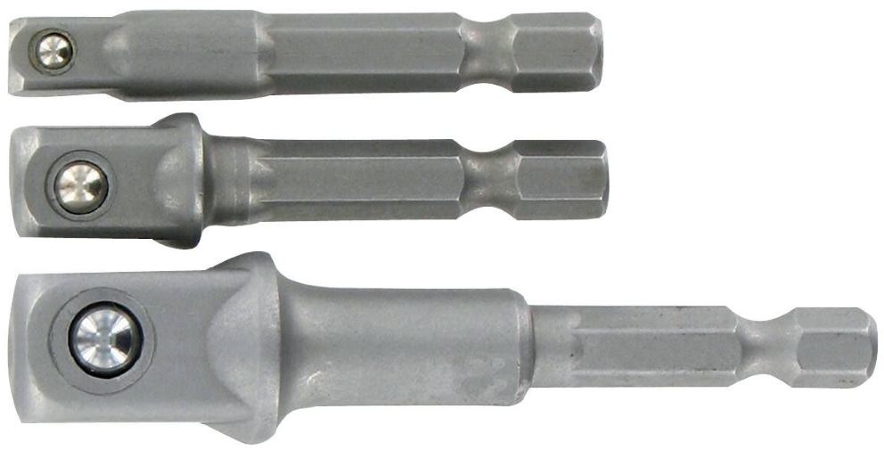 Adapterite komplekt, 3tk, SDS - 1/4" / 3/8" / 1/2"