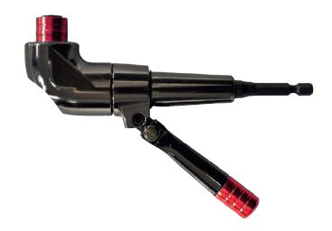 Angle transmission for bits, magnetic bitholder, extra handle, 125mm