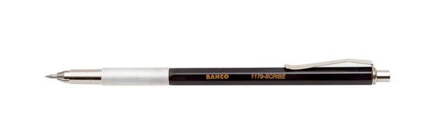 Scriber with interchangeable carbide point 150 mm long, tip diameter 2.5 mm, body diameter 8 mm