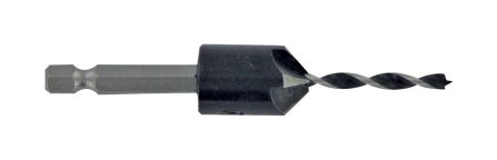 Puidupuur koos süvistiga Ø3mm, 1/4" kuuskant