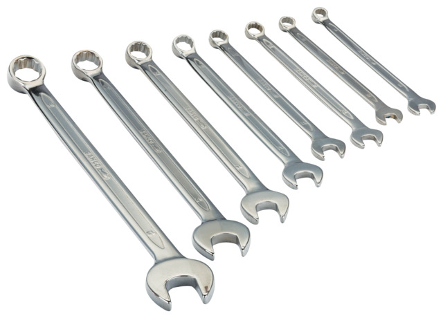 Combination wrench 11M set 8-19mm 8pcs long