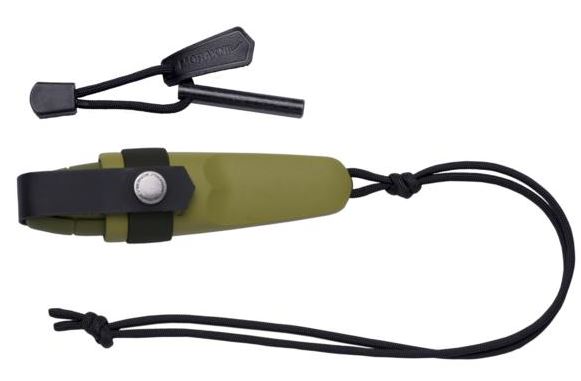 Morakniv Eldris Neck Knife Green, Fire Starter Kit