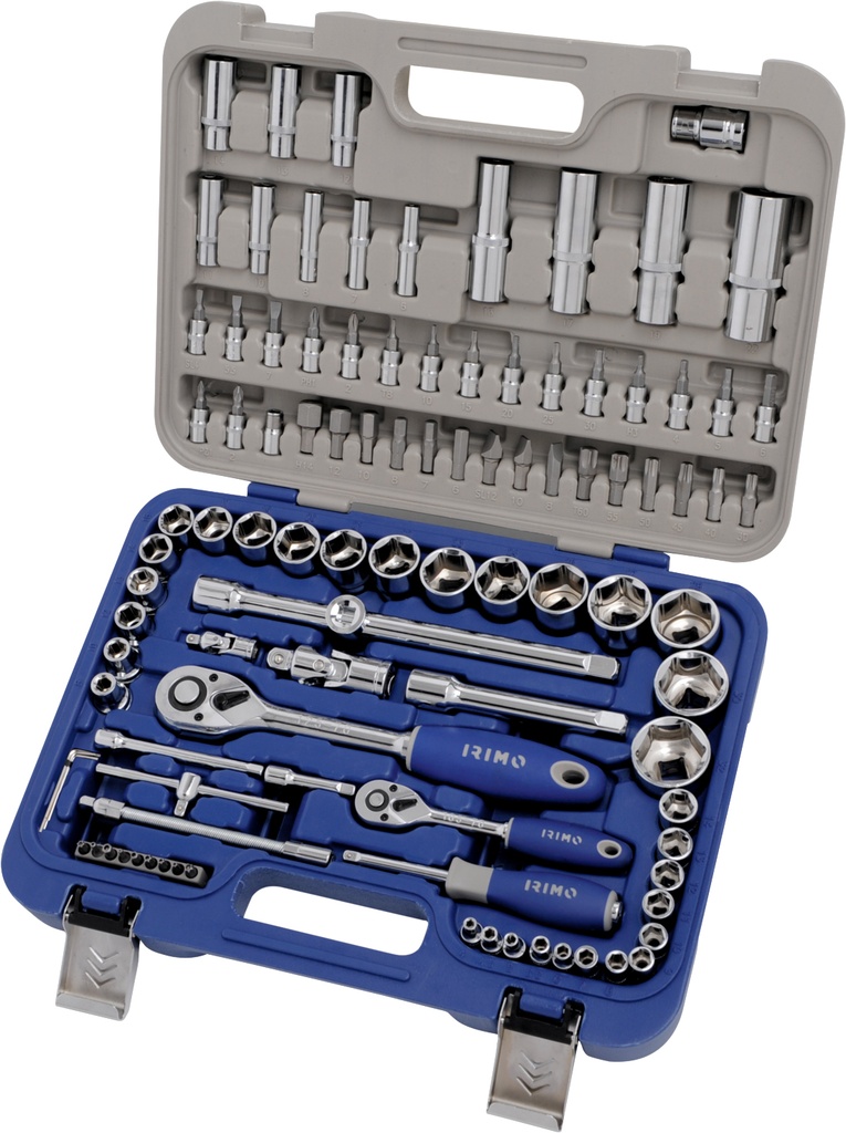 Irimo muciņu 4-32mm un uzgaļu komplekts 101gab., 1/4" un 1/2"