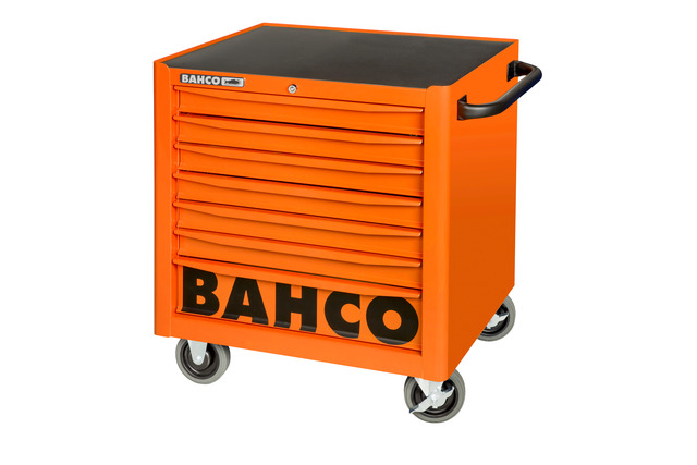 Low height Tool trolley on wheels 1470K with 7 drawers 755x501x760mm