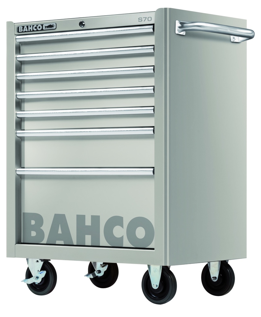 7 dr trolley-stainless steel