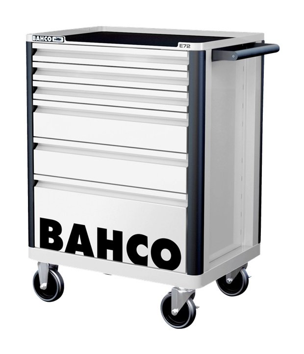 Bahco instrumentu skapis E72 (Tukšs), balts, 6 atvilktnes