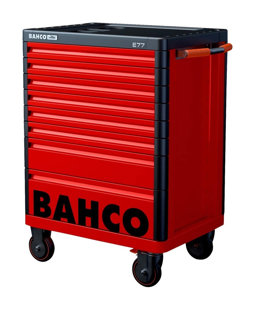 Red tool trolley with 8 drawers Premium E77 510x693x950mm