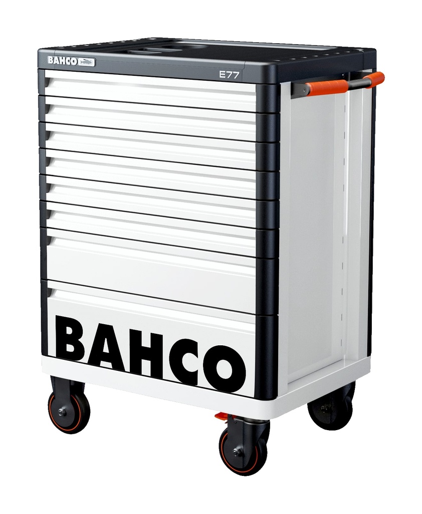 White tool trolley with 8 drawers Premium E77 510x693x950mm