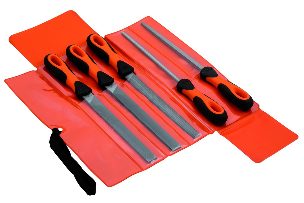 File set 8" 200mm bastard cut with handle 5 pcs