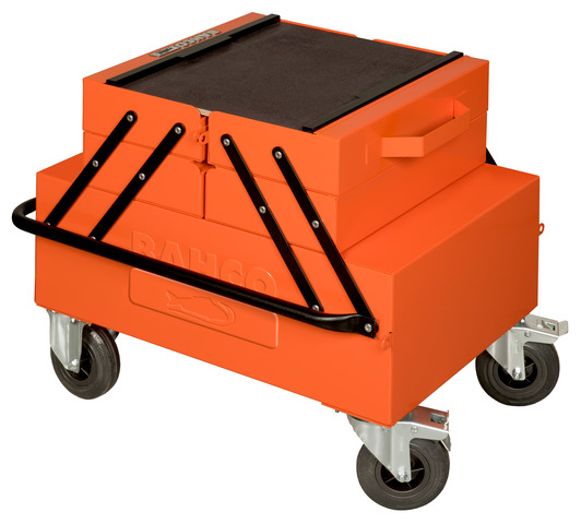 METAL TOOL BOX ON WHEELS
