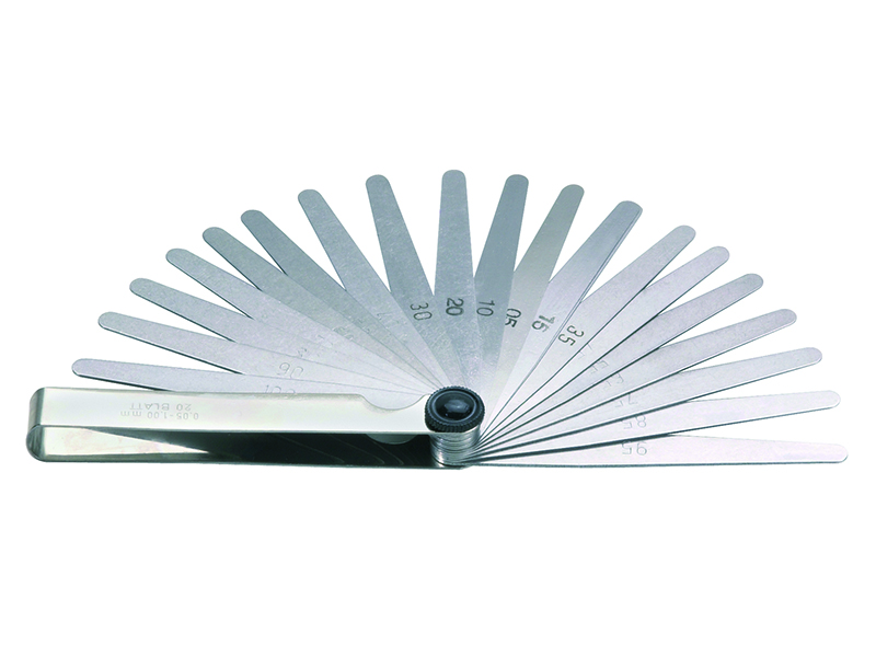 Professional feeler gauge 0,05-1,0mm with 20 blades
