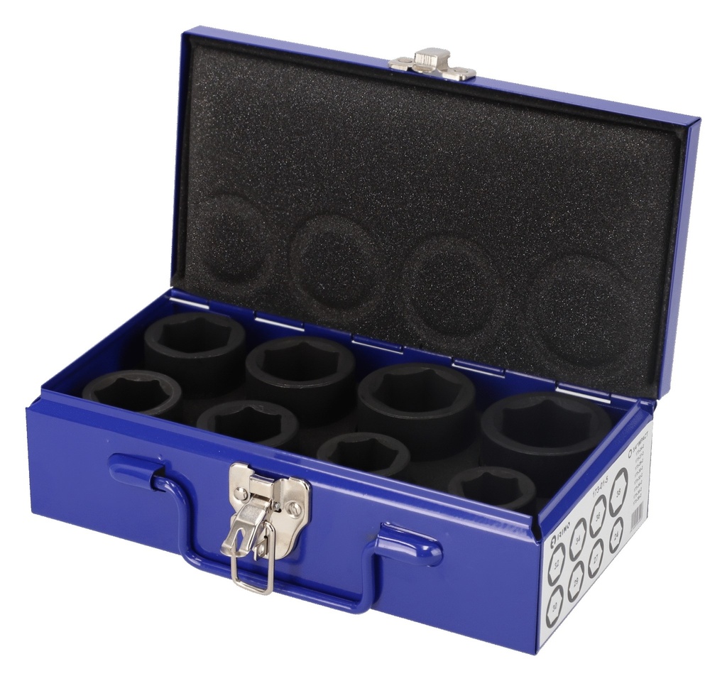 Hexagon impact socket set 8pcs 24-38mm 3/4" Irimo