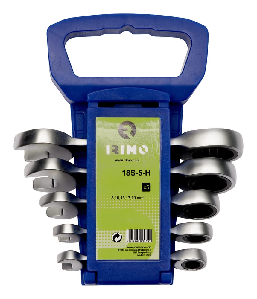 Mini narre-lehtsilmusvõtmete komplaket Irimo 5 osa 8-19mm