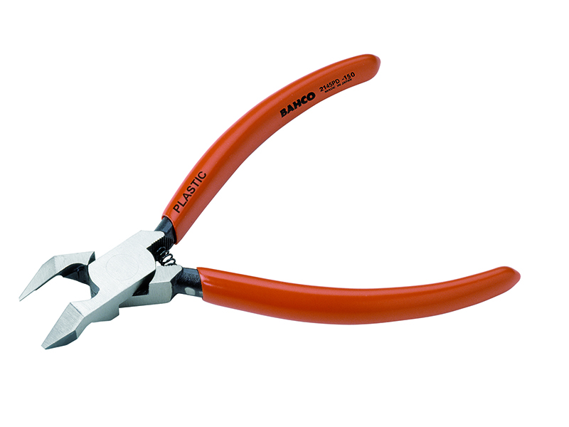 Side cutting pliers for plastic 45° 150mm