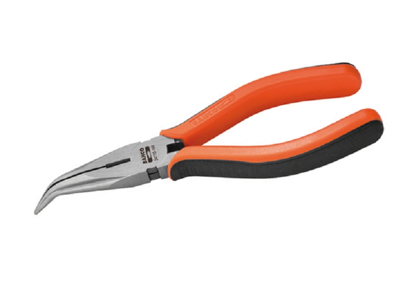 Snipe nose pliers, 45° 200mm