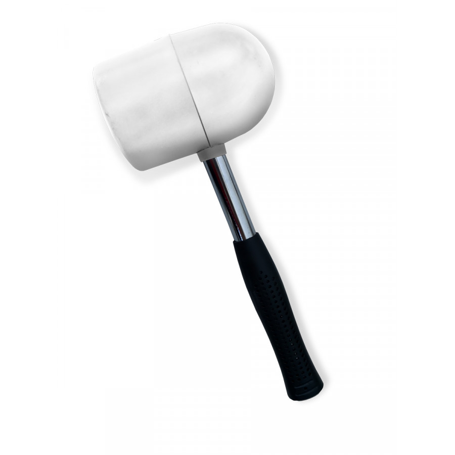 Tiler mallet, spherical and flat face, markless, 250gr