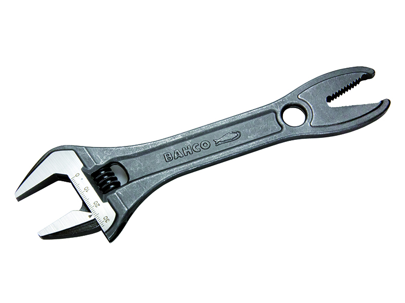 Adjustable wrench with alligator jaw 205mm max 32mm