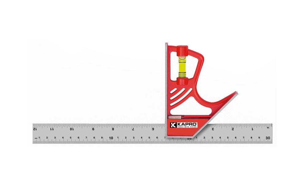 Combination square 30cm magn, cm/inch