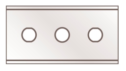 INDUSTRIAL BLADE NO. 37040, 400 blades