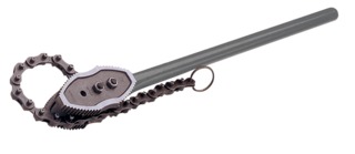 Chain pipe wrench heavy duty 1122mm max 6"