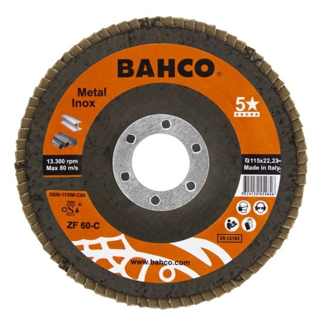 Flap disc INOX+Fe P120 115x22.23mm