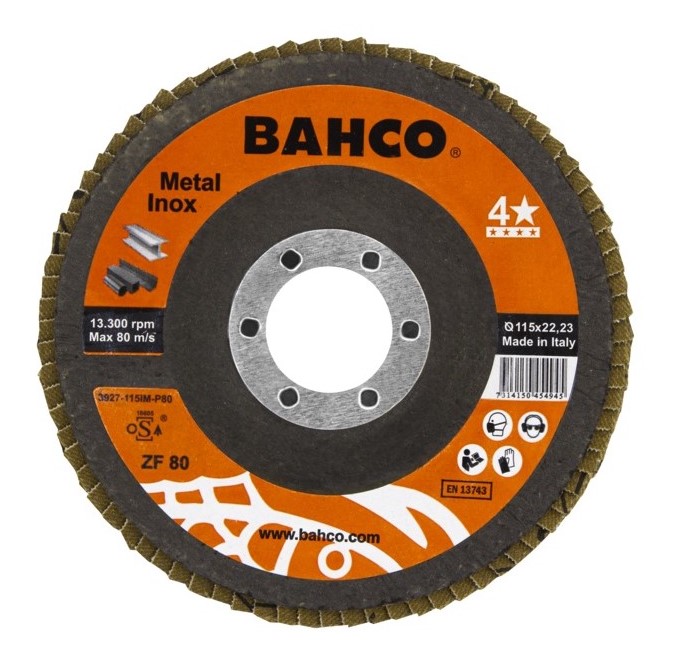 Flap disc INOX+Fe T42 P40 115x22.23mm
