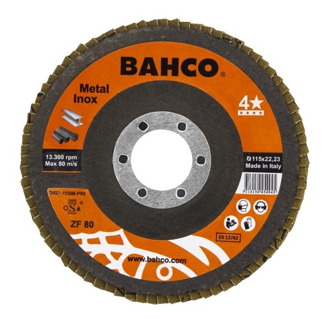 Flap disc INOX+Fe T42 P60 125x22.23mm