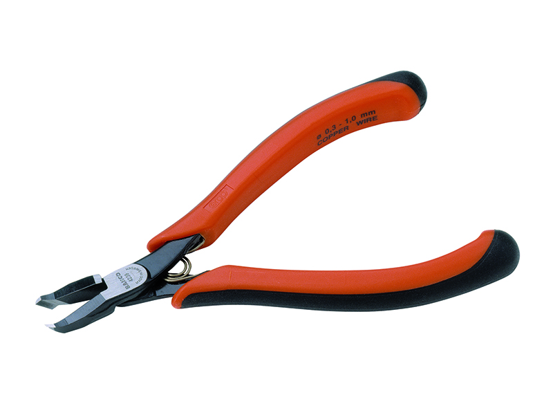 Compact oblique cutting pliers 45° 0,3-1,0mm Flush