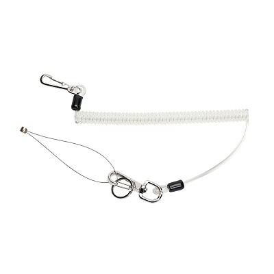 Coiled lanyard up to 2m