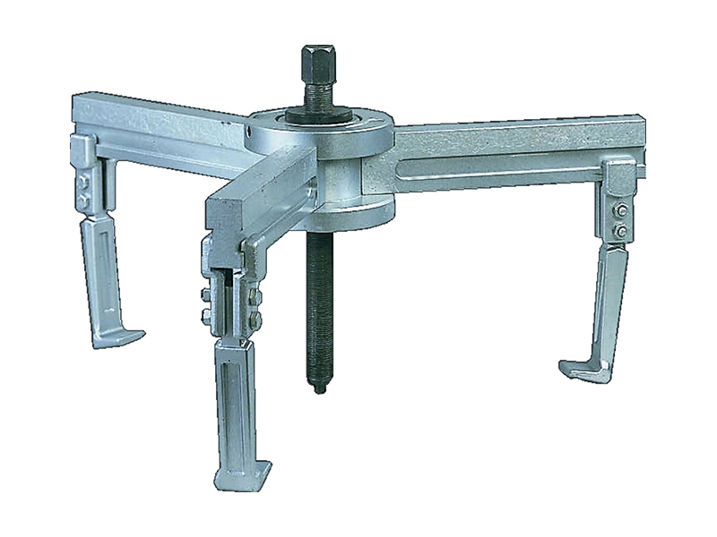Hydraulic three-arm puller