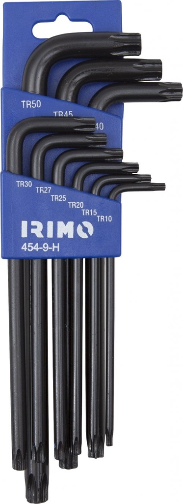 Torx L-key set 9 pcs TR10-TR50 Irimo