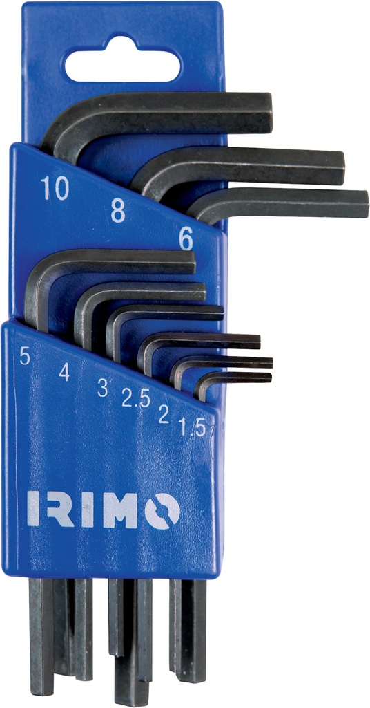 Hexagon offset keys set 1,5-10mm 9 pcs Irimo