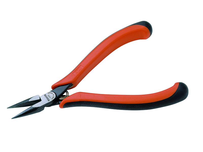 Snipe nose pliers with smooth jaws 135mm