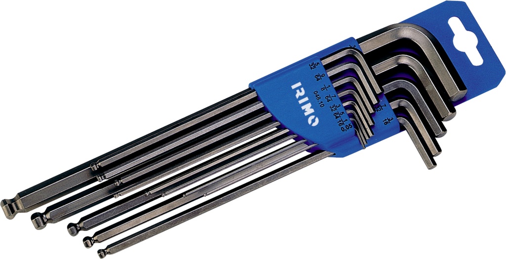 Kuulpea kuuskantvõtmete kmpl tollmõõdus 0,050"-3/8" 13 osa Irimo