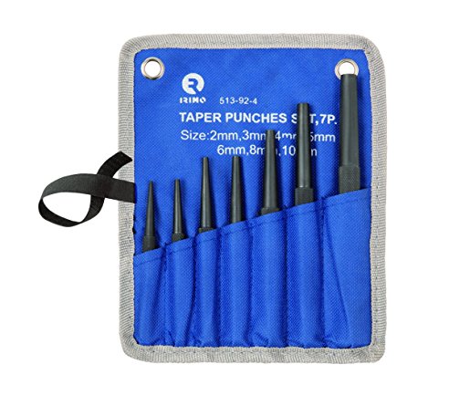 Round taper punch set 5 pcs - 2/4/6/8/10mm with pouch Irimo