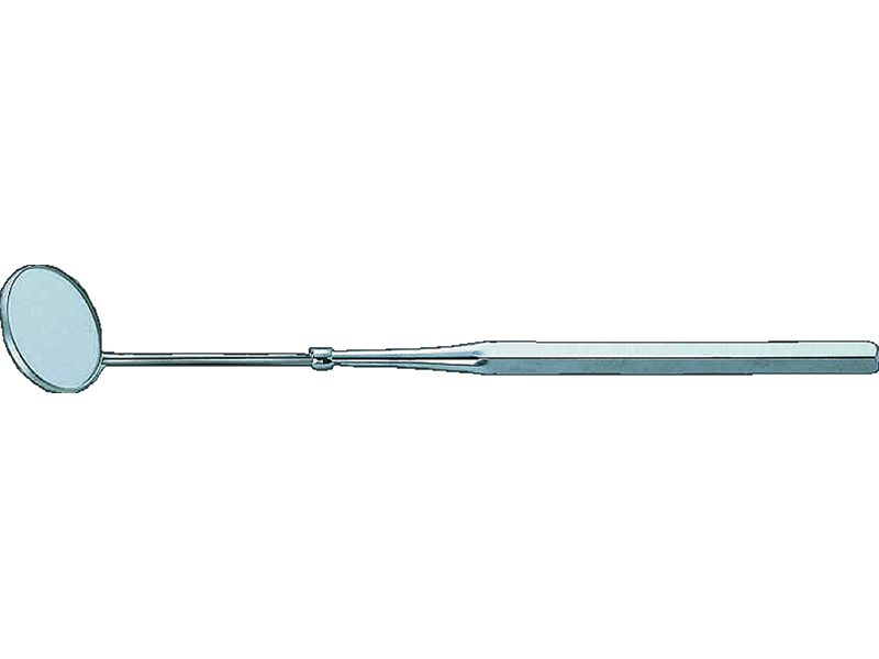 Repair mirror diam 30mm with metal handle 210mm