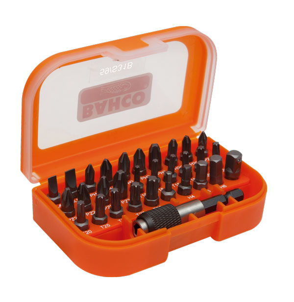 Uzgaļu komplekts 1/4"x25mm 31 gab. PH,PH2G,PZ,TORX,SL,HEX