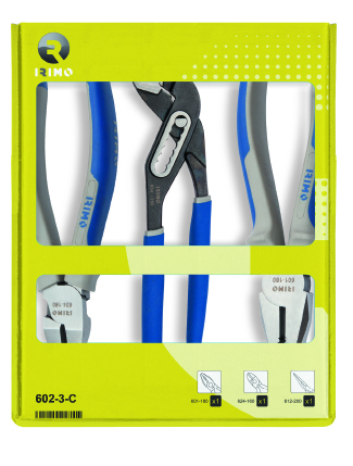 Side cutting, combination and slip joint pliers set 3 pcs 160/180/250mm Irimo
