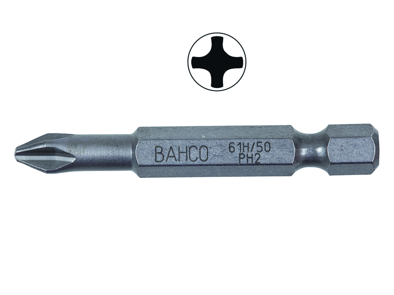 Bits for Phillips screws 5pcs 3/50mm