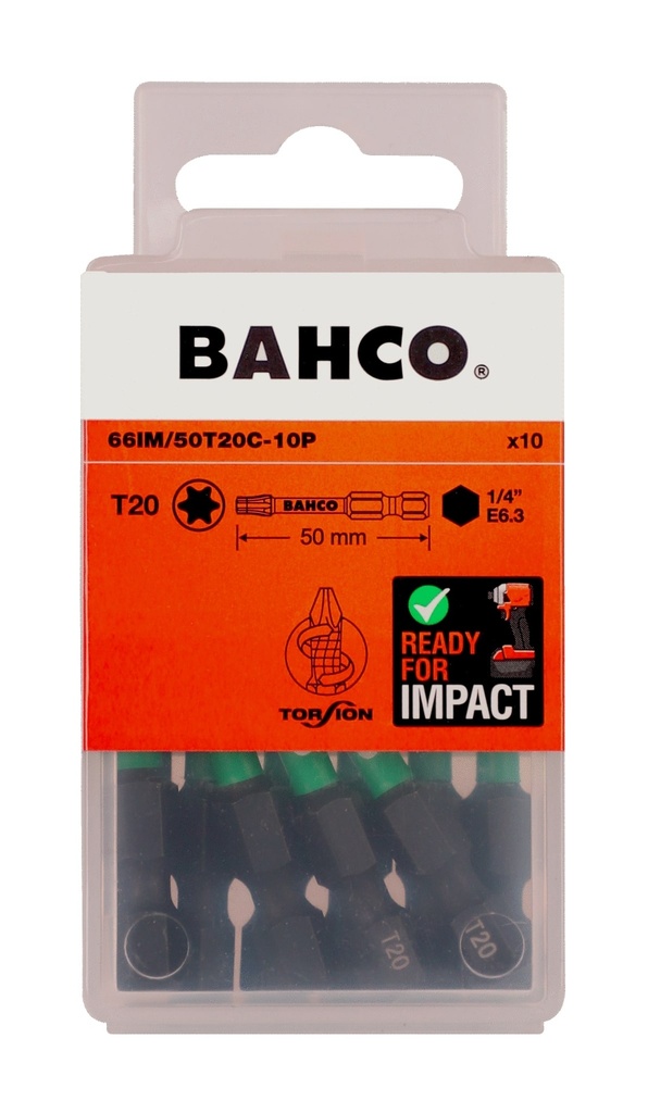 Uzgaļi 66IM T20 50mm Impact, 10 gab.