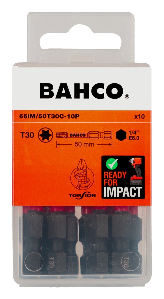 Otsakud 66IM T30 50mm Impact, 10tk