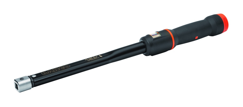 Click torque wrench with interchangeable heads 40-200Nm ±3% (CW and CCW ) 9x12mm, 460mm, window scale
